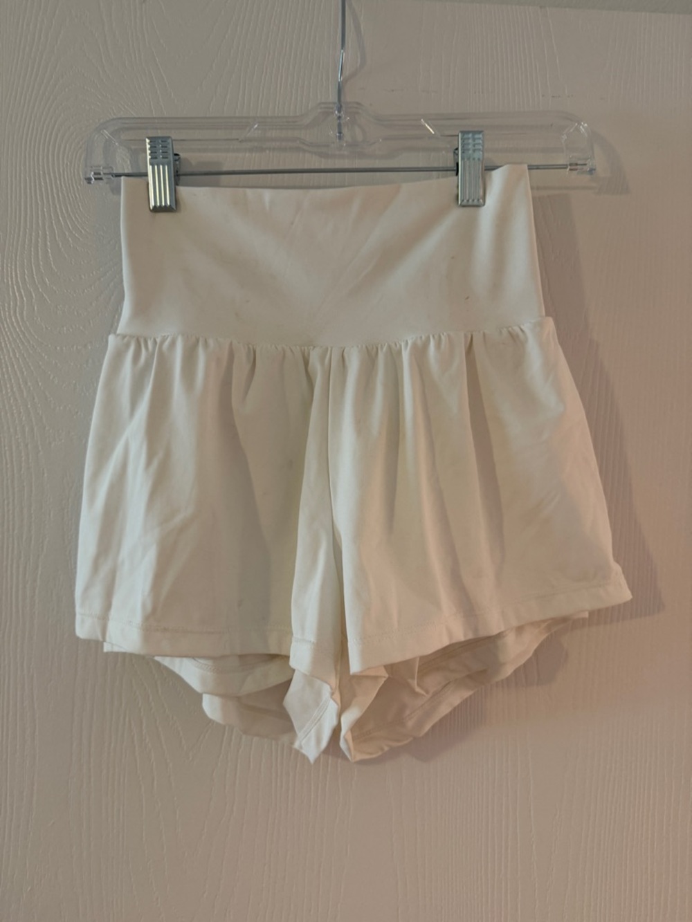 Halara Women's Shorts Large Softlyzero Airy Yoga Pockets Stretch White